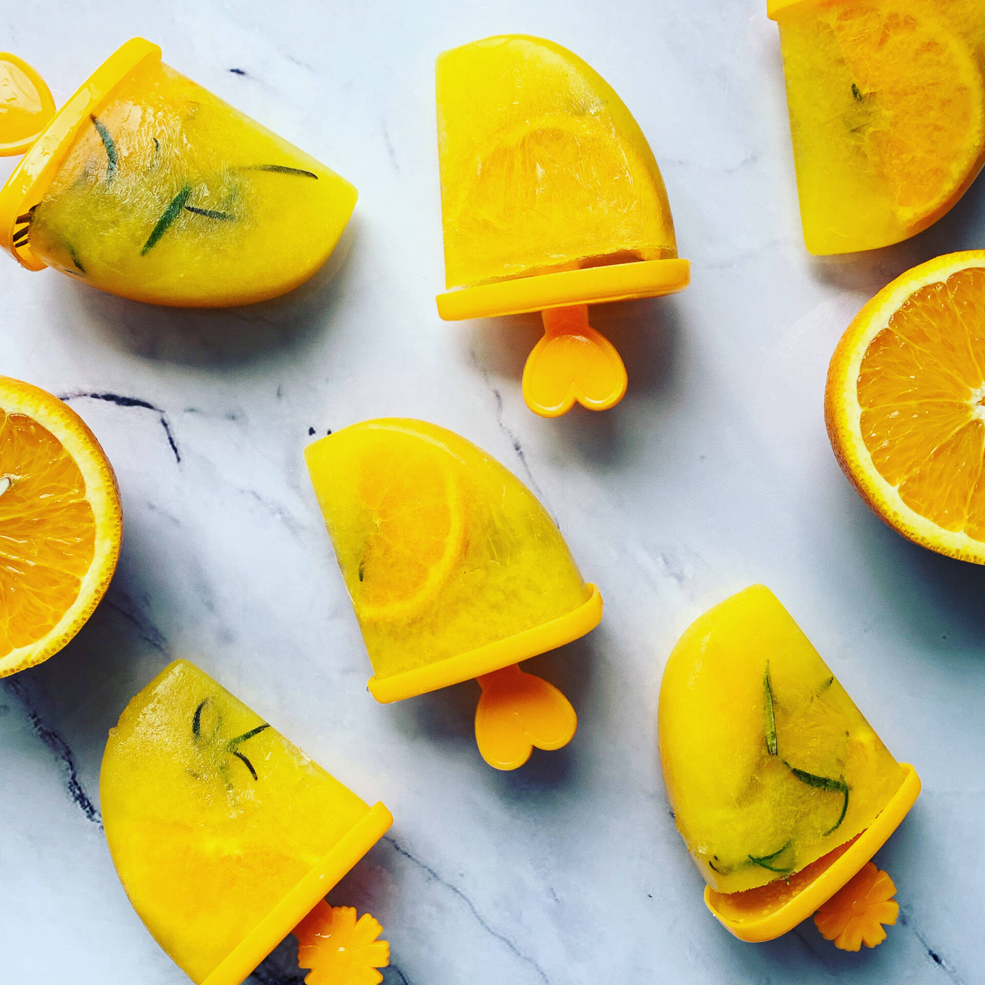 Orange and Rosemary Lollies Jaffa Fruit