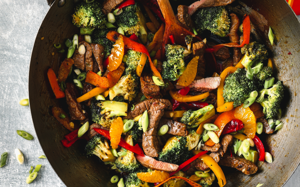 Spicy Jaffa Orange Beef & Broccoli StirFry (GF, Dairy Free) Jaffa Fruit